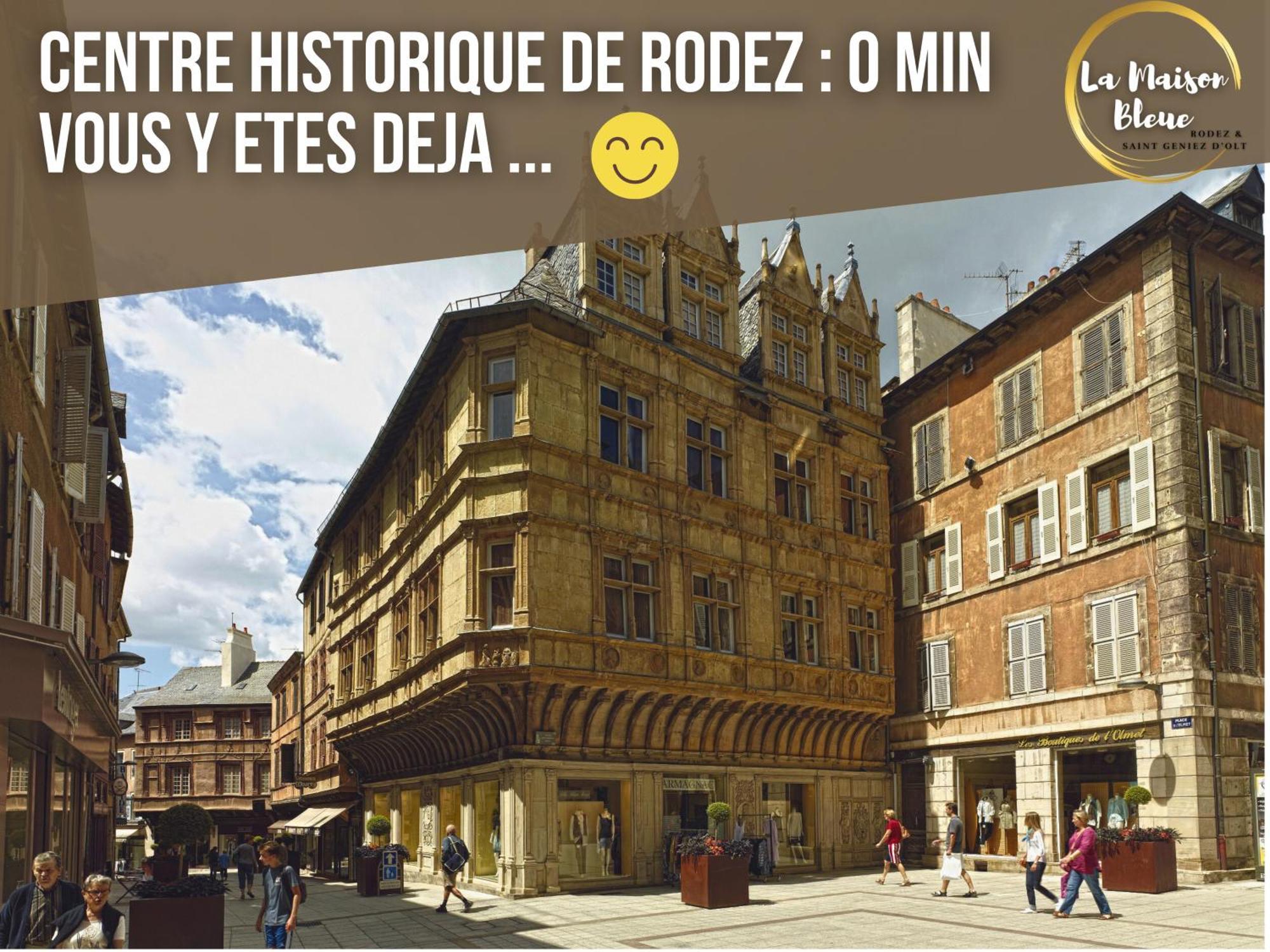 La Maison bleue, un emplacement de choix à Rodez Exterior foto